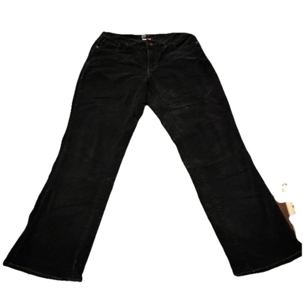 Jag Jeans Black Velvet Boot Cut  20W  NWOT Soft Luxury